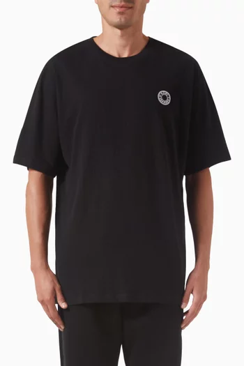 Small Circle Logo T-shirt in Cotton-linen