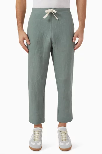 Elasticated Pants in Linen