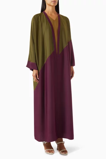 3-piece Abaya Set in Silk