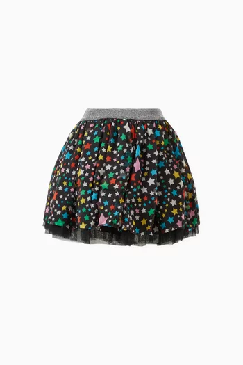 Star-print Mini Skirt