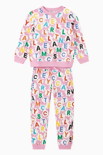 Star Logo Tracksuit Set in Fleece