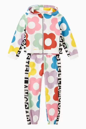 Floral Tracksuit Set in Fleece