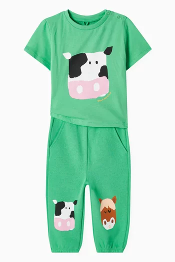 Cow T-shirt in Cotton