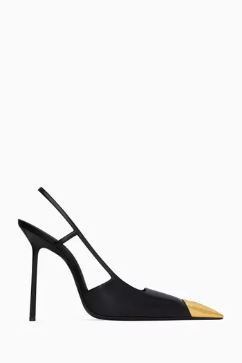 Ysl black high heels 2025