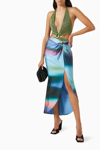 Isla Pareo Midi Skirt