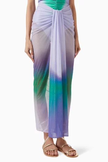 Nia Maxi Skirt in Mesh