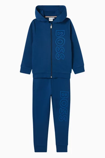 Logo Tracksuit Set in Cotton-blend