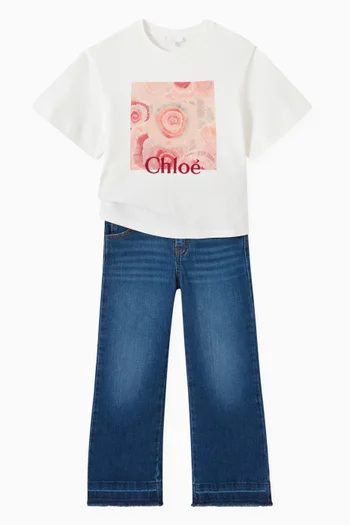 Straight Fit Jeans in Denim