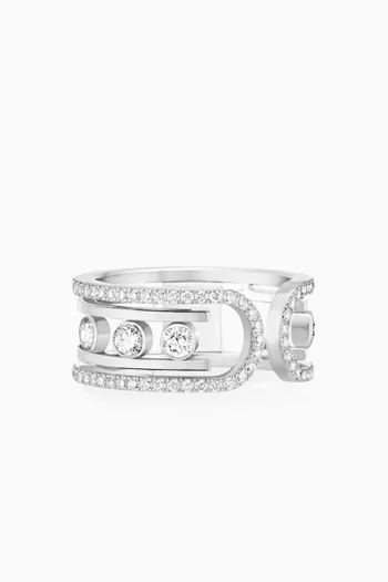 Move 10th Anniversary Diamond Ring in 18kt White Gold