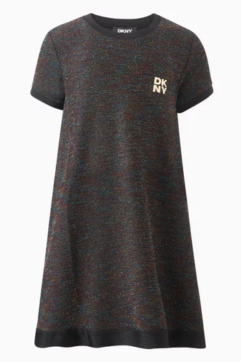 Logo-appliqué Shimmer Dress