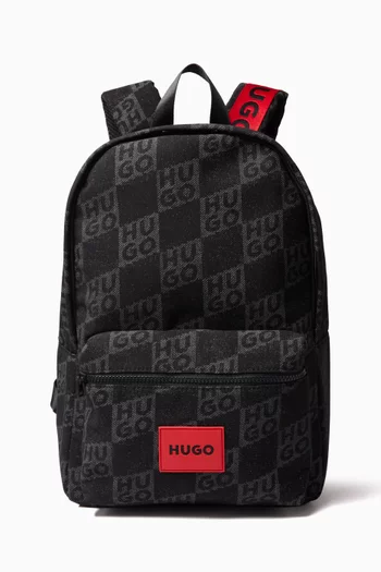 Monogram-print Backpack