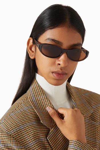 نظارة شمسية دونت تشا بإطار بيضاوي بوليمر