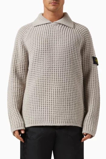 Polo Sweater in Wool