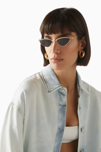 Zoe Sunglasses in Metal