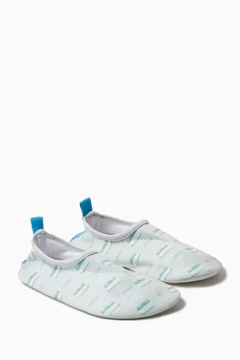 Printed Swim Shoes in Nylon