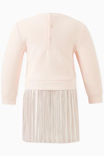 Logo-embellished Flared Dress