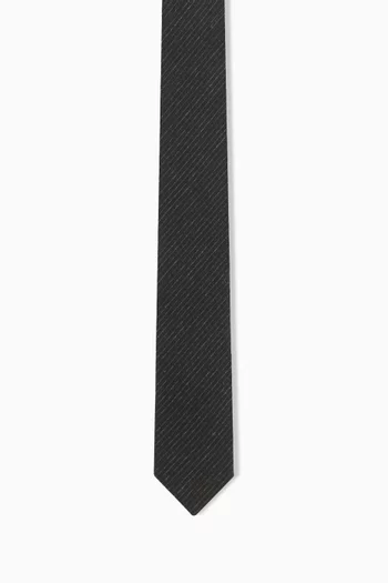 Striped Tie in Silk-satin