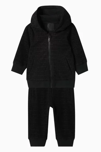 Jacket & Pants Set in Sponge Jacquard