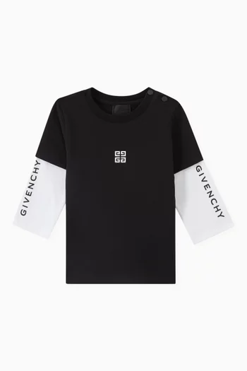 4G Layered T-shirt in Organic Cotton