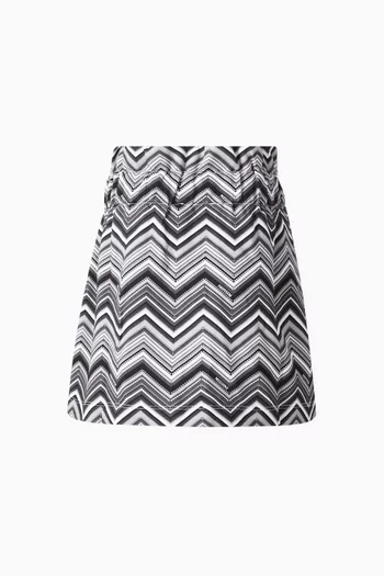 Chevron Print Skirt