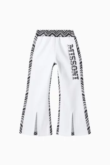 Logo-embroidered Flared Sweatpants