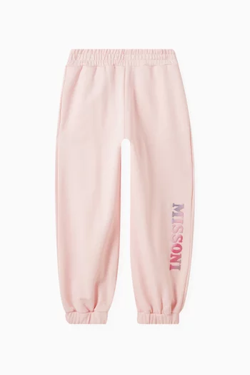 Glitter Logo Sweatpants in Fleece