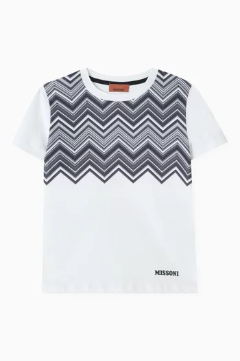 Chevron-print T-shirt