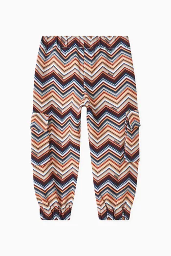 Chevron-print Sweatpants