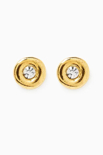 1980s Rediscovered Vintage Swarovski Stud Post Earrings