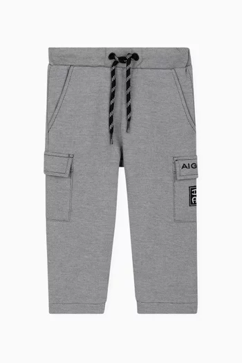 Logo Embroidered Sweatpants in Cotton