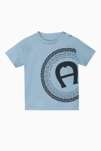 Logo Print T-shirt in Cotton