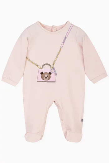 Crossbody Print Onesie in Cotton