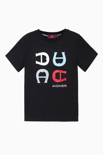 Graphic Logo T-shirt in Cotton