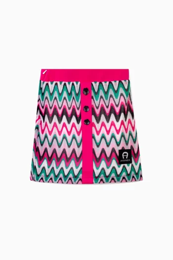 Zig-Zag Mini Skirt