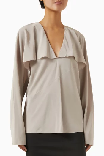 Scarf Blouse in Silk