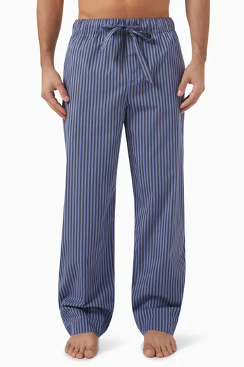 Striped Pyjama Drawstring Pants in Organic-cotton