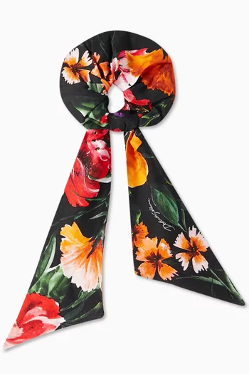 Viyella Floral-print Scrunchie in Viscose