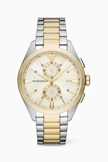 Claudio Chrono Stainless Steel Watch, 43mm