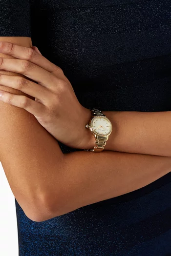 Mia Quartz Stainless Steel Watch, 32mm