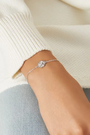 Heritage Bloom Bracelet in Silver-tone Metal