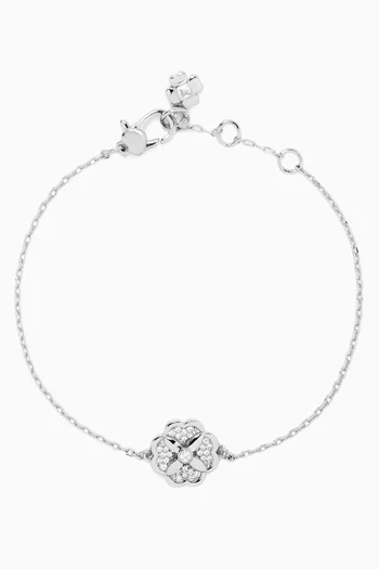 Heritage Bloom Bracelet in Silver-tone Metal