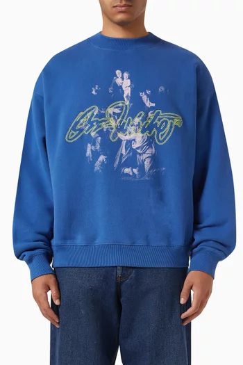 Script Mary Skate Sweatshirt in Cotton