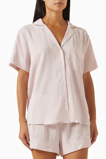 Nautico Short Pyjama Set in ECOVERO™ Viscose-blend