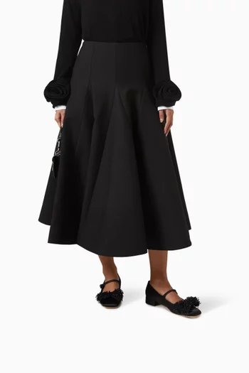 Bowjane Mary Jane Ballet Flats in Satin