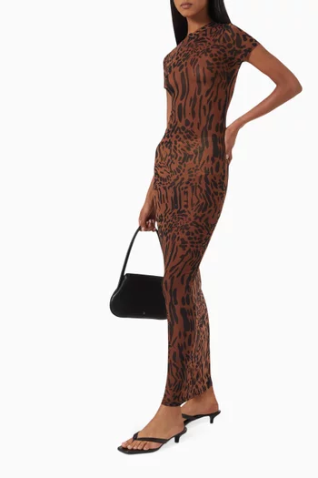 Maxi T-shirt Dress in Mesh