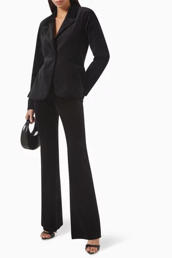 Sculpted Blazer in Velvet