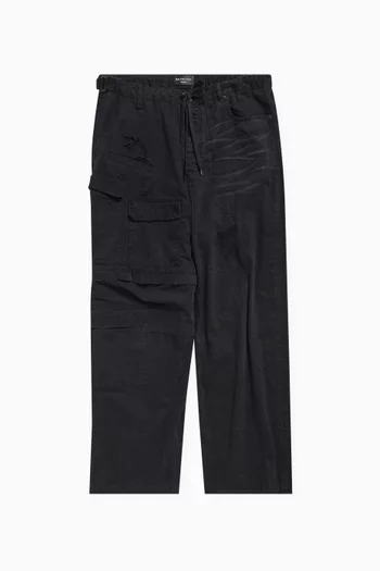 Unisex Hybrid Baggy Pants in Denim