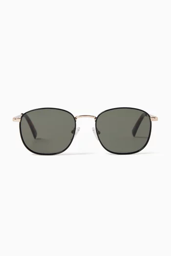 Le Specs Neptune Deux Sunglasses in Metal