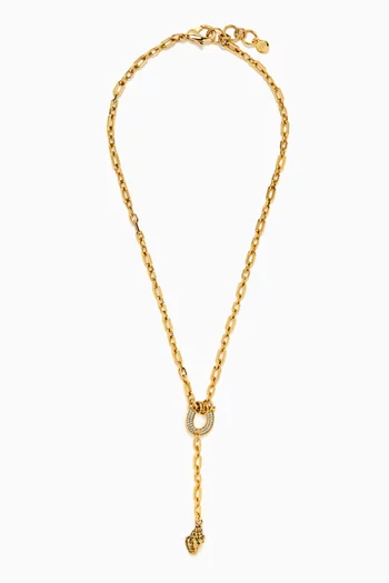 Zenith Necklace in Gold-plated Brass
