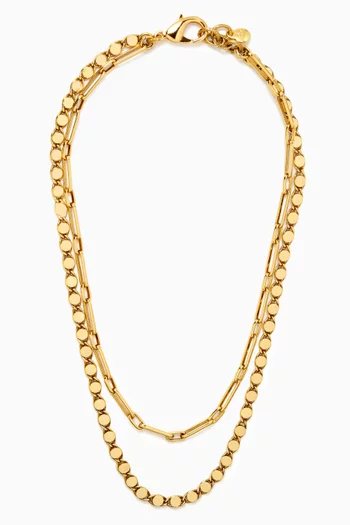 Hattie Necklace in Gold-plated Brass